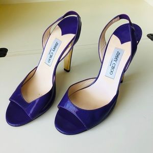 purple and gold pumps